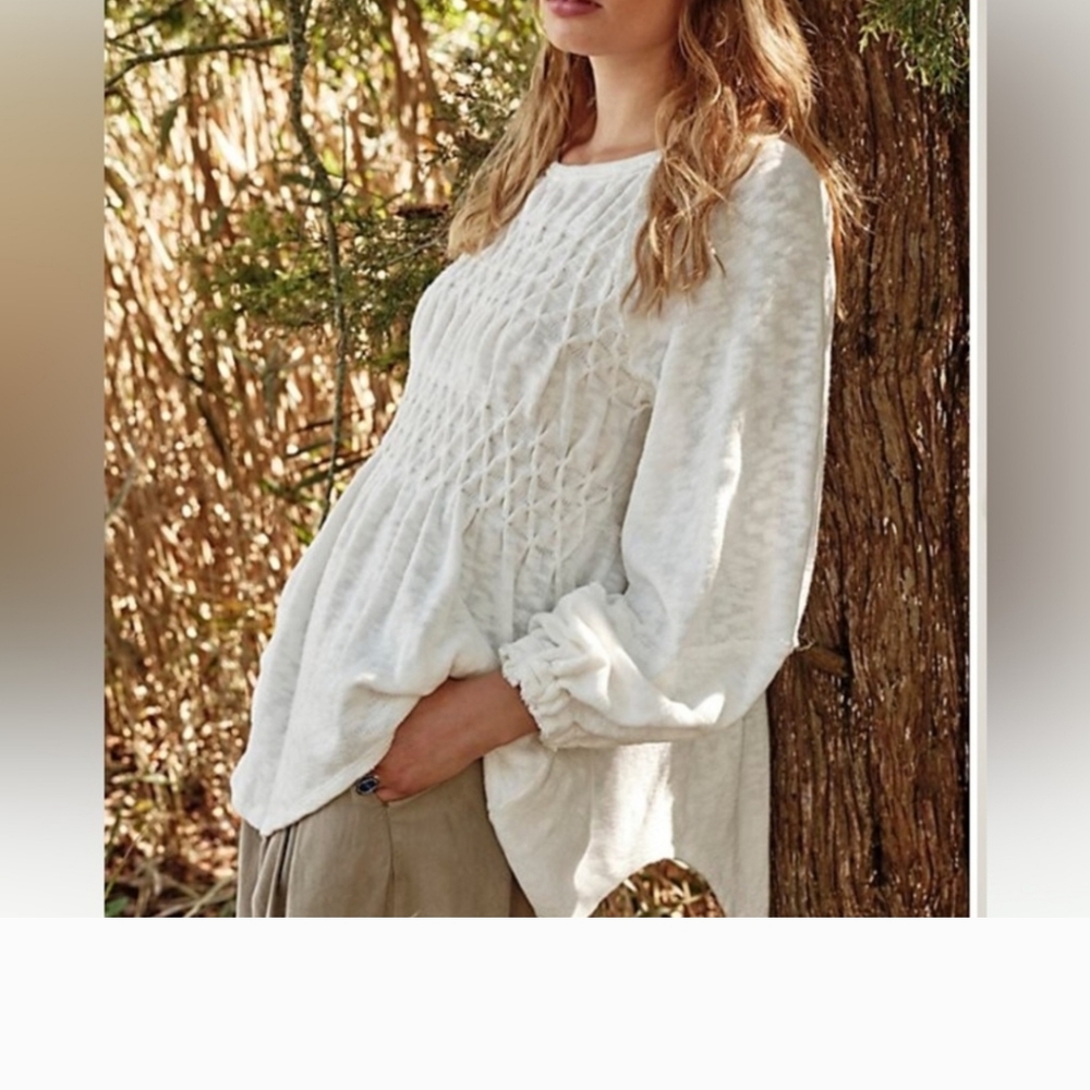We The Free Snowbell Babydoll Sweater
